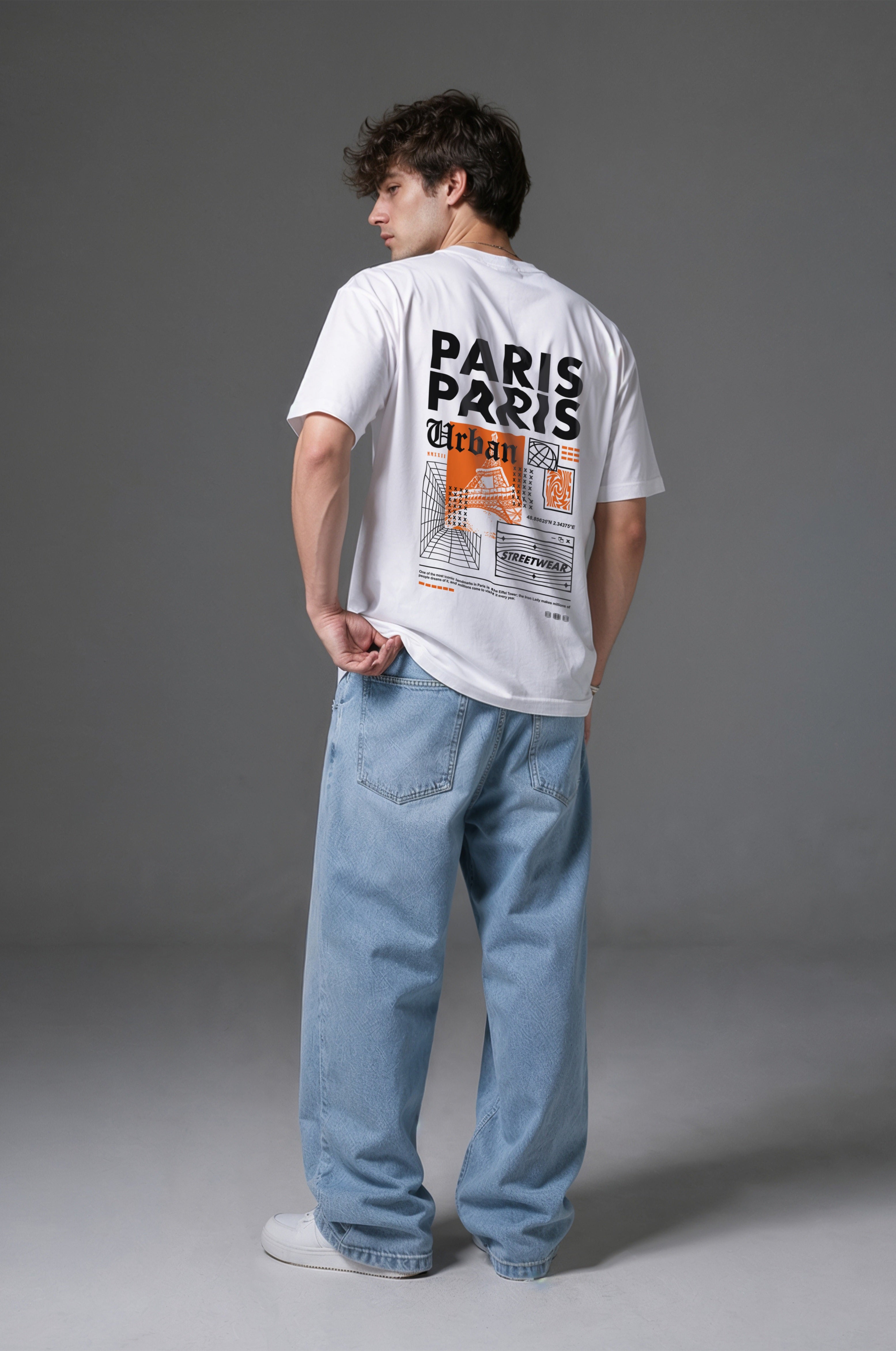 Paris Men Oversized Classic T-Shirt