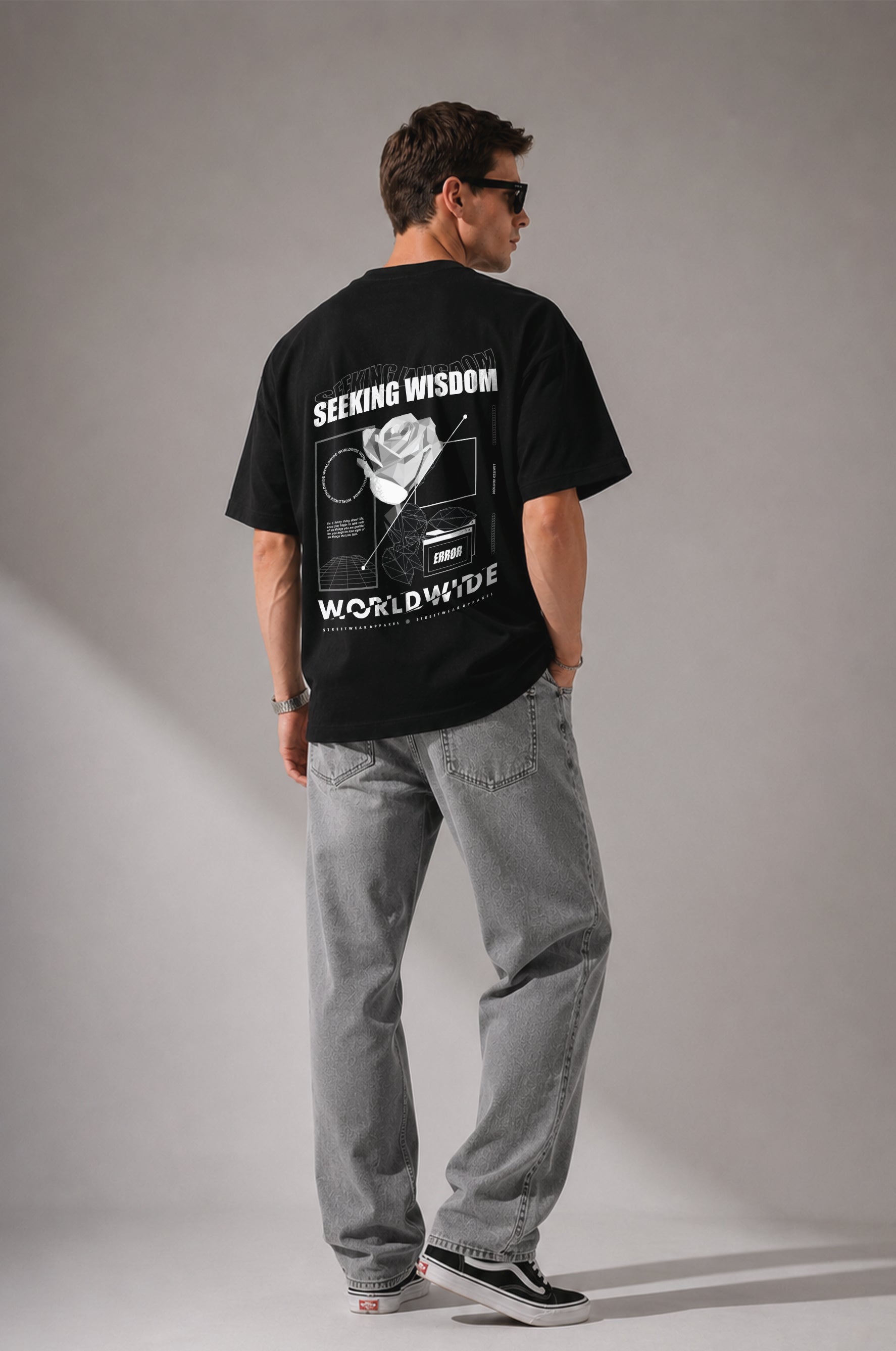 Seeking Wisdom Men Oversized Classic T-Shirt