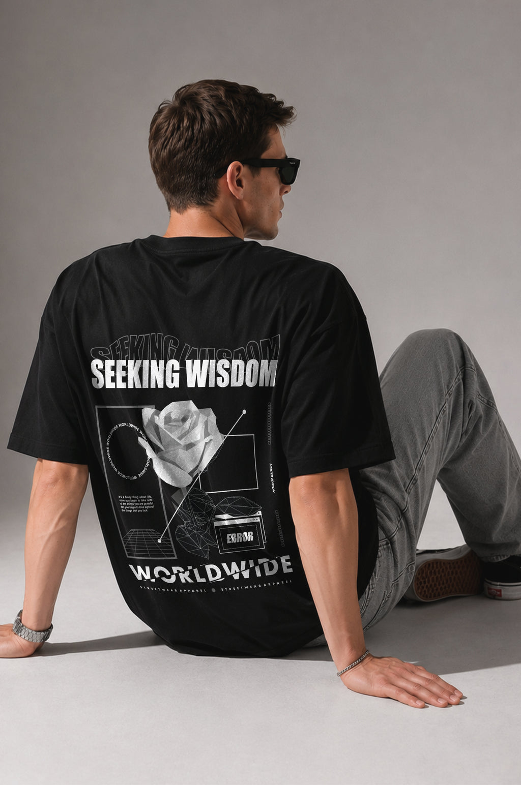 Seeking Wisdom Men Oversized Classic T-Shirt