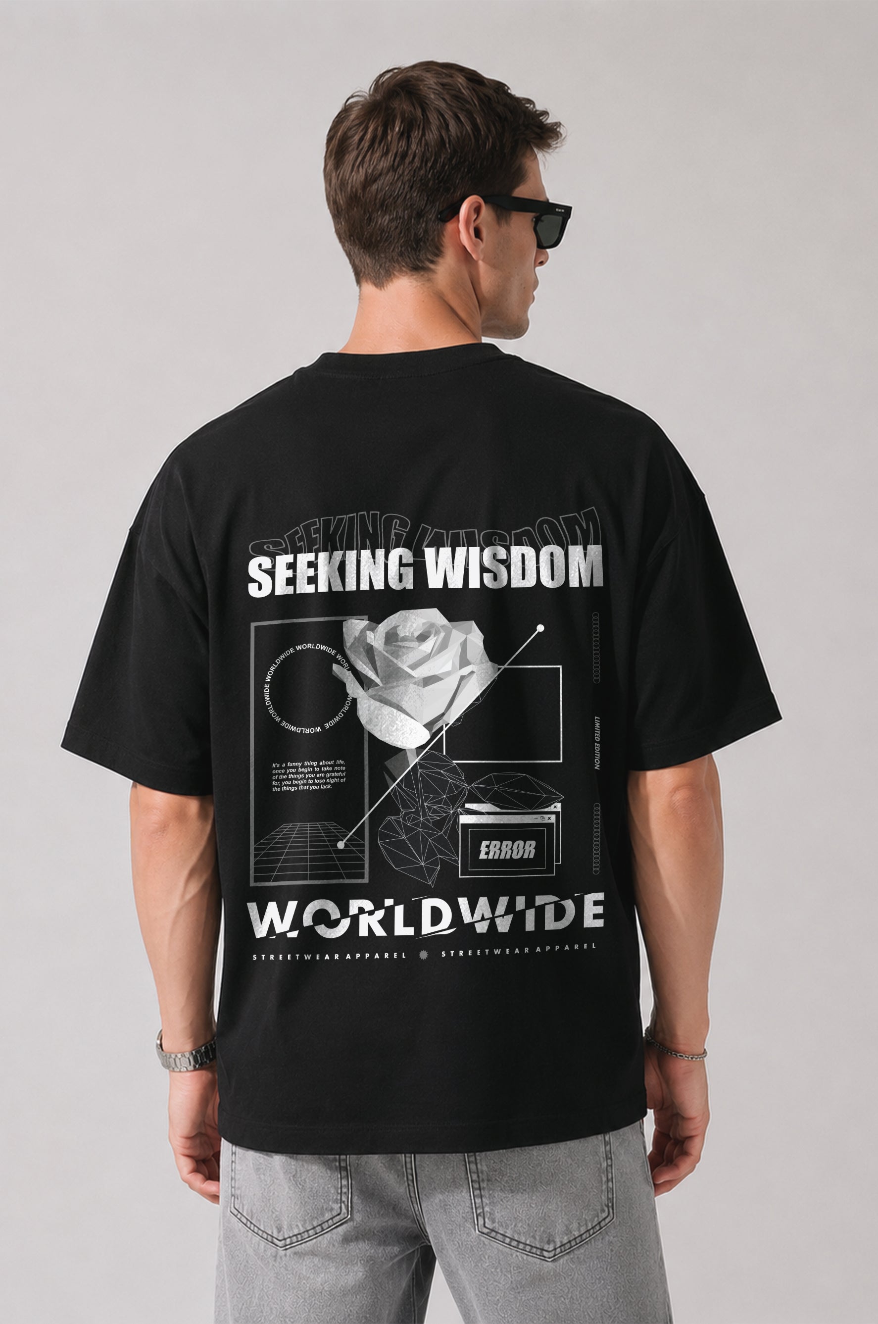 Seeking Wisdom Men Oversized Classic T-Shirt