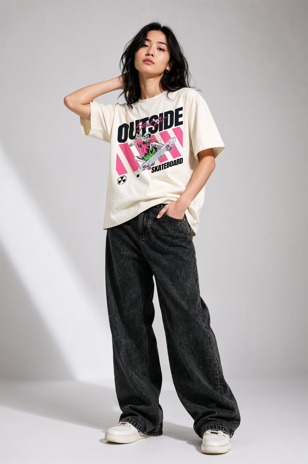 Outside Women Oversized Classic T-Shirt