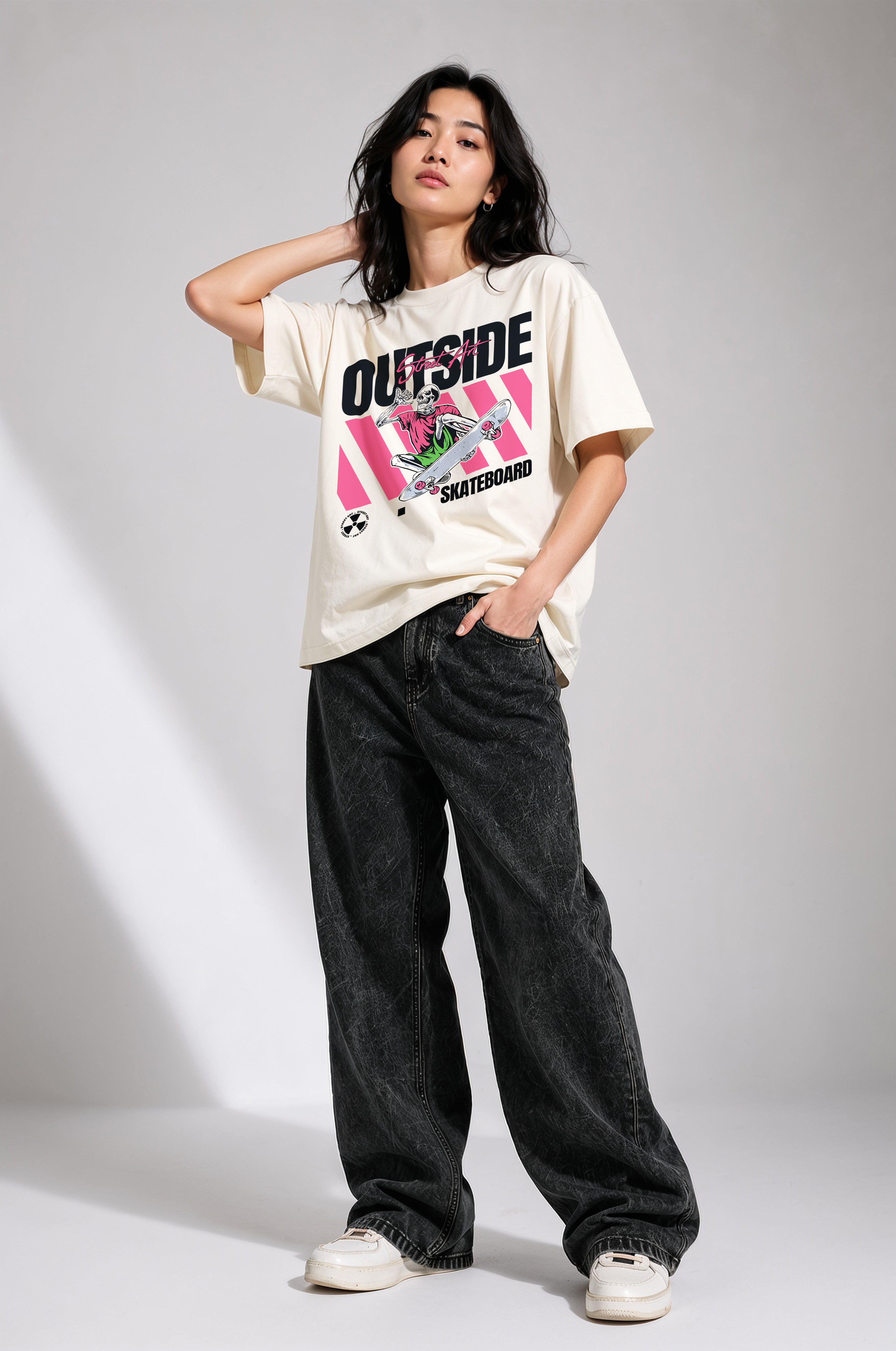 Outside Women Oversized Classic T-Shirt