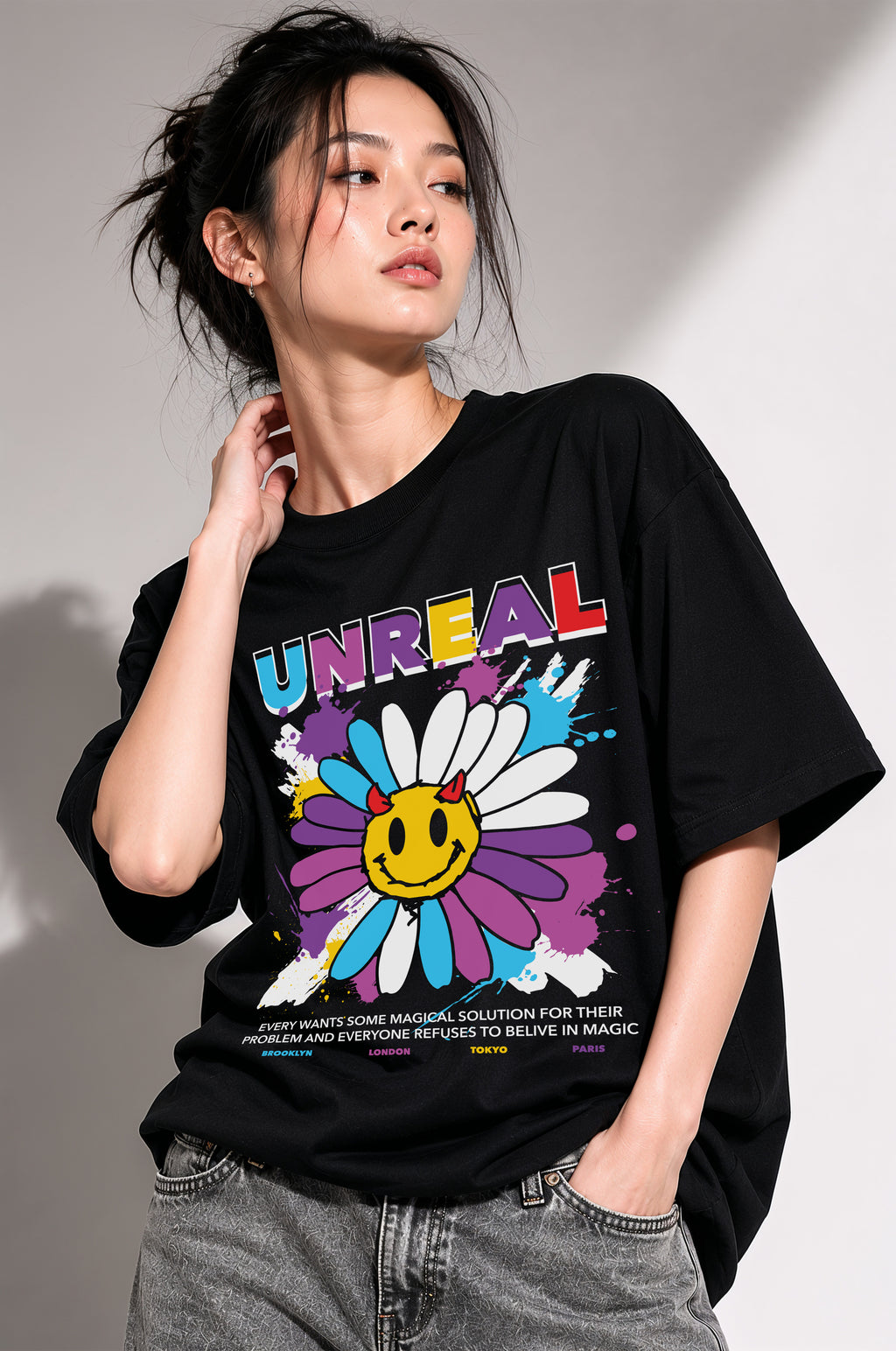 Unreal Women Oversized Classic T-Shirt