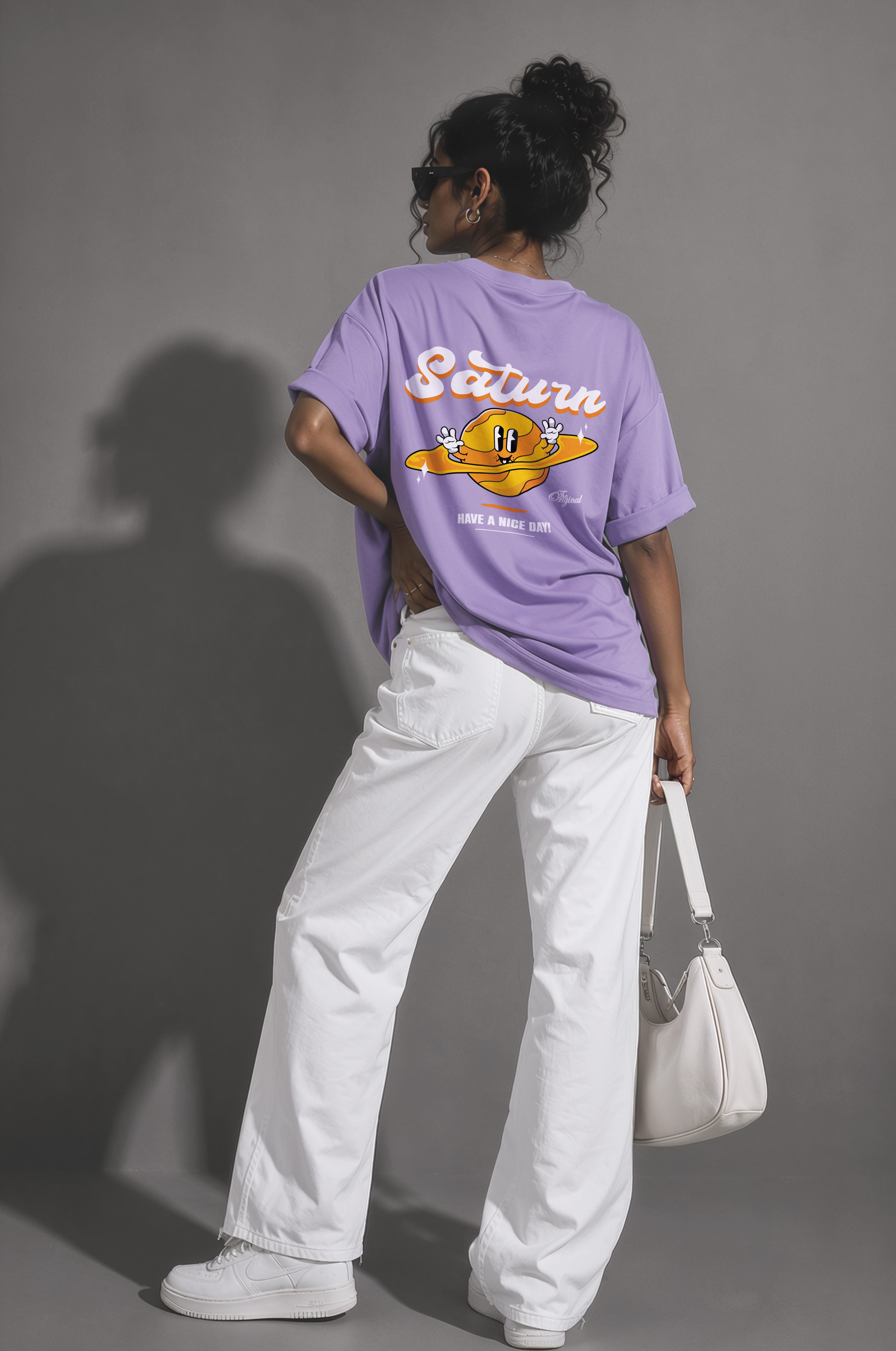 Saturn Women Oversized Classic T-Shirt