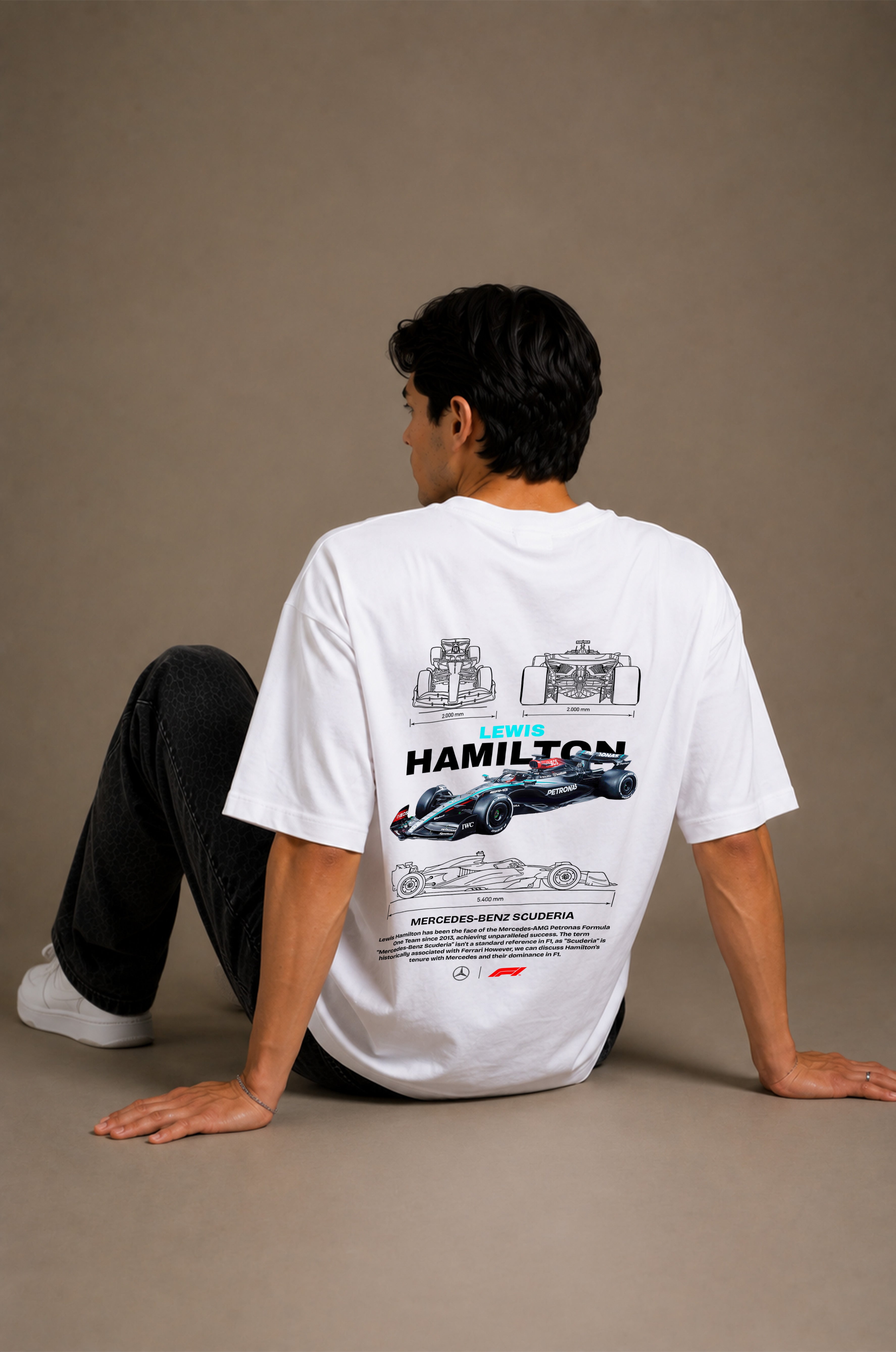 Lewis Hamilton Men Oversized Classic T-Shirt