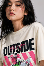 Outside Women Oversized Classic T-Shirt