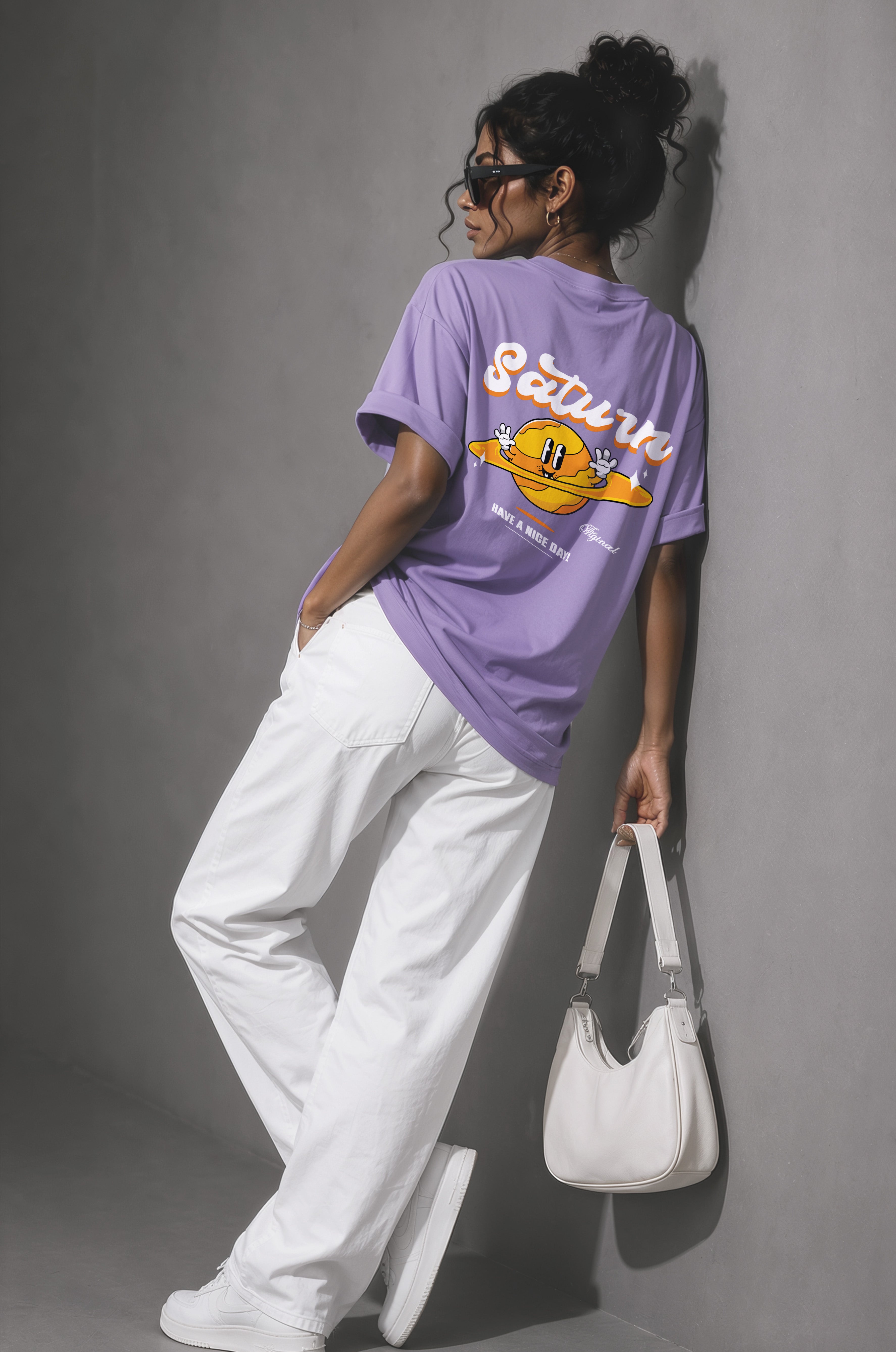 Saturn Women Oversized Classic T-Shirt