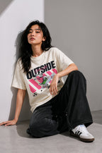 Outside Women Oversized Classic T-Shirt