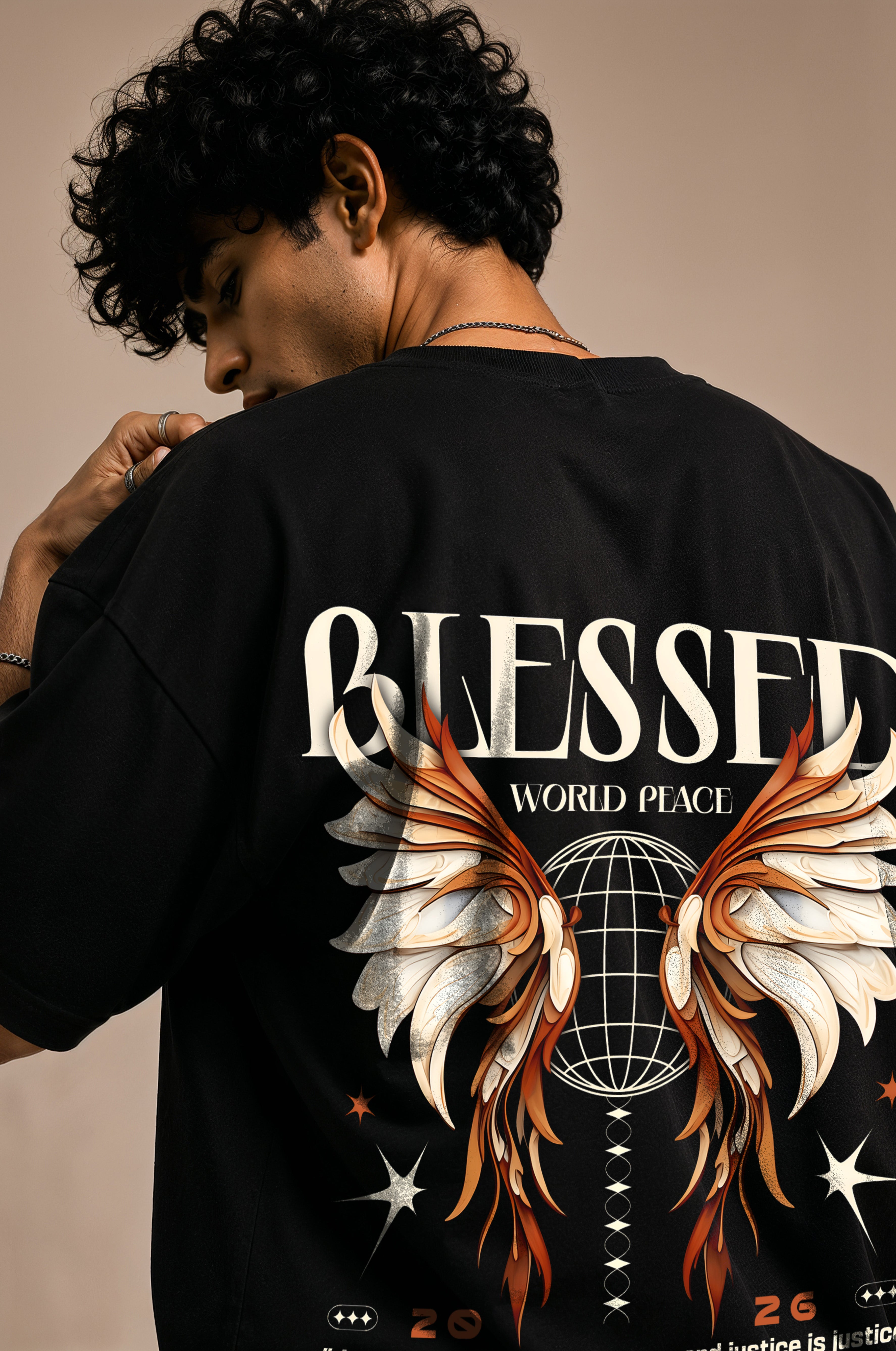 Blessed Men Oversized Classic T-Shirt