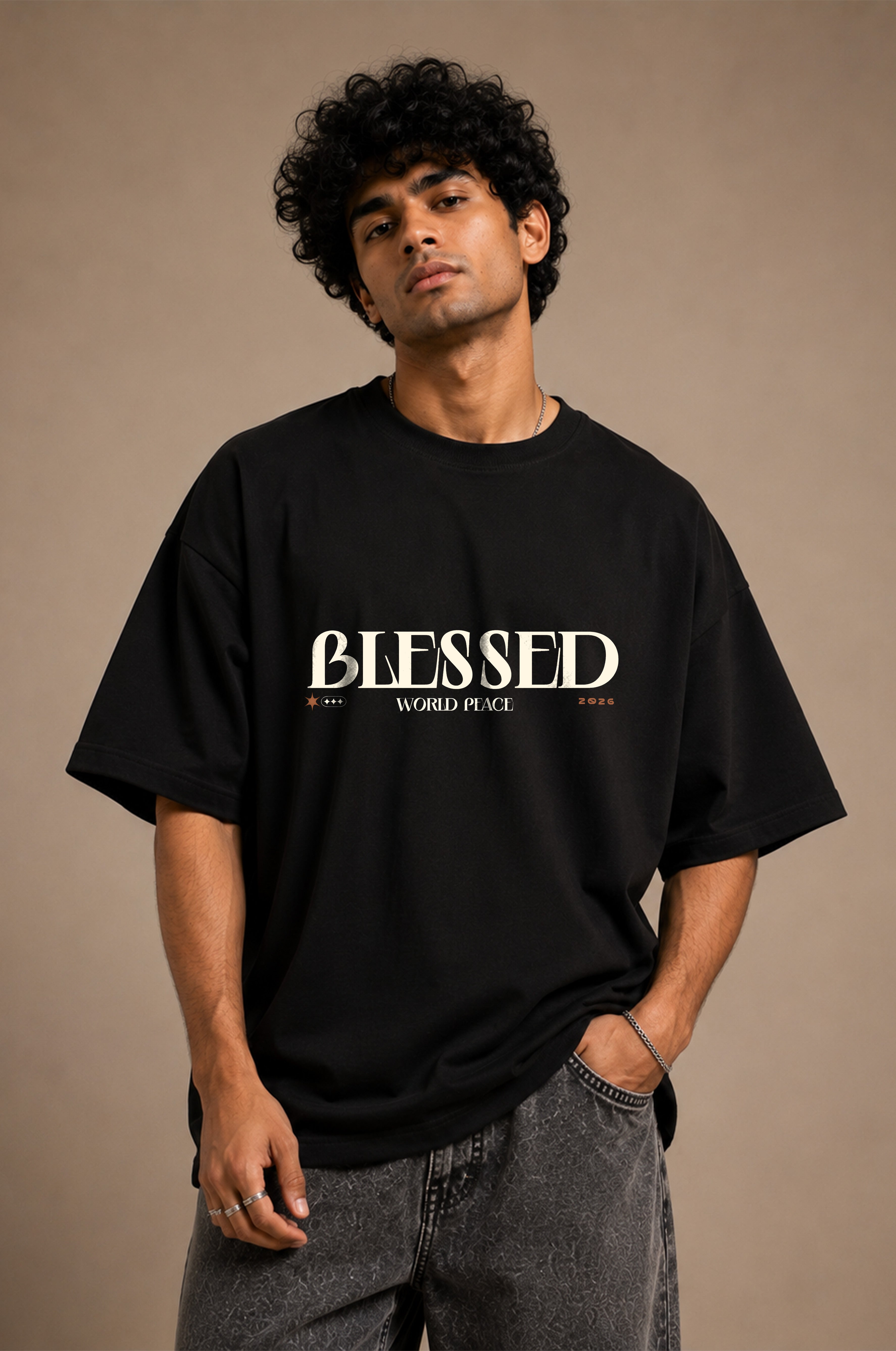 Blessed Men Oversized Classic T-Shirt